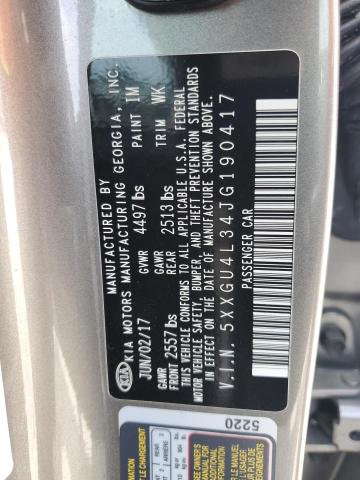 2018 KIA OPTIMA EX 5XXGU4L34JG190417