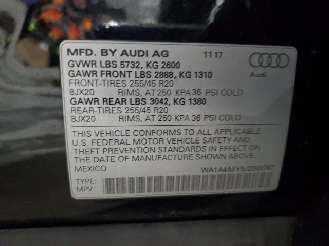 2018 AUDI SQ5 PREMIU WA1A4AFY9J2099767