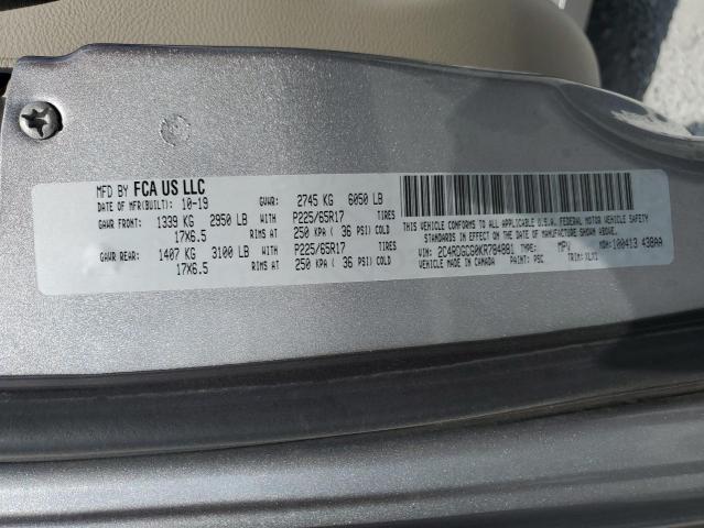 2019 DODGE GRAND CARA - 2C4RDGCG0KR784881