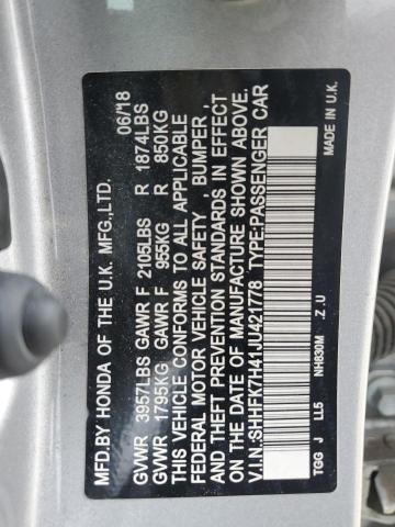 2018 HONDA CIVIC SPOR - SHHFK7H41JU421778