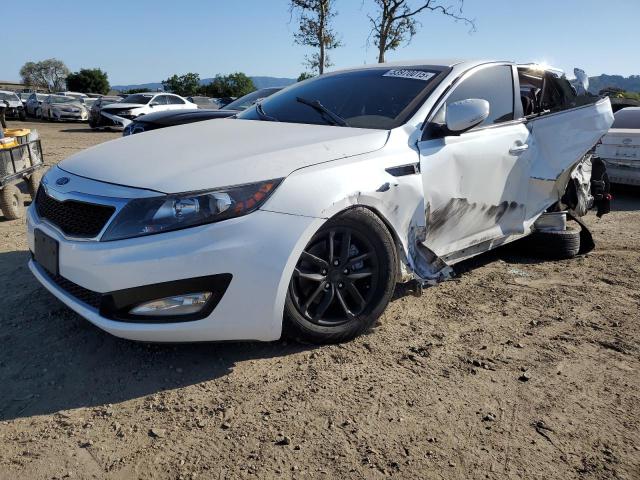 KIA OPTIMA LX 2012 white sedan 4d gas KNAGM4A70C5291111 photo #1