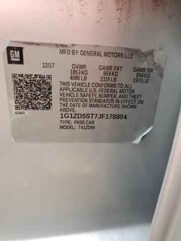 2018 CHEVROLET MALIBU LT - 1G1ZD5ST7JF178804