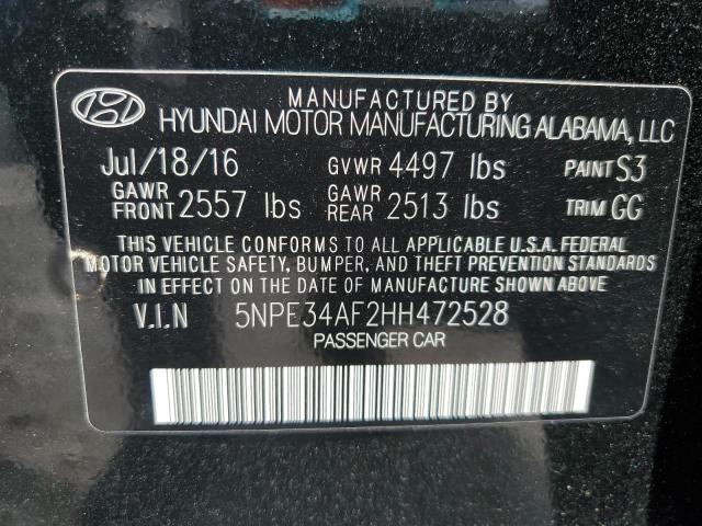 2017 HYUNDAI SONATA SPO - 5NPE34AF2HH472528