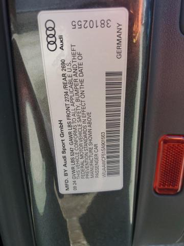 2025 AUDI RS5 WUAAWCF51SA901563