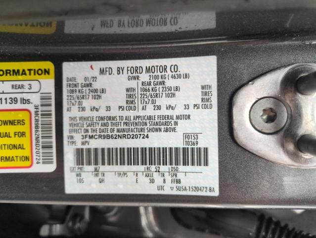 2022 FORD BRONCO SPO - 3FMCR9B62NRD20724