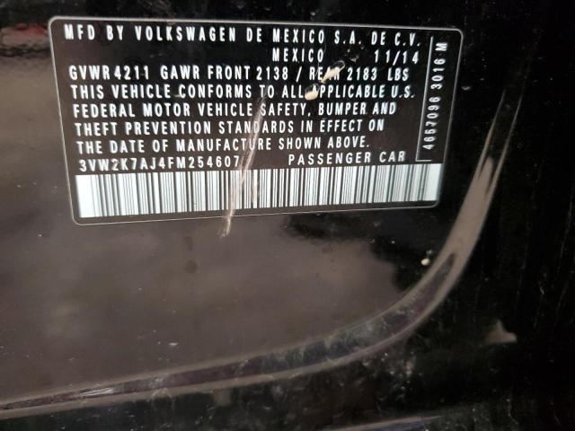 2015 VOLKSWAGEN JETTA BASE - 3VW2K7AJ4FM254607