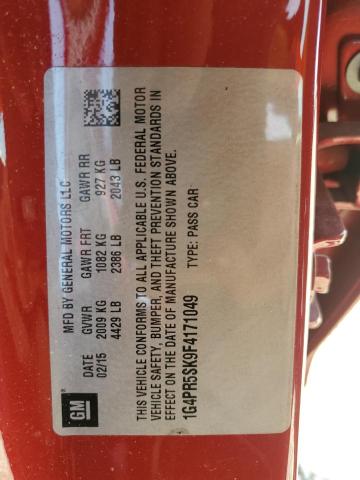 2015 BUICK VERANO CON 1G4PR5SK9F4171049