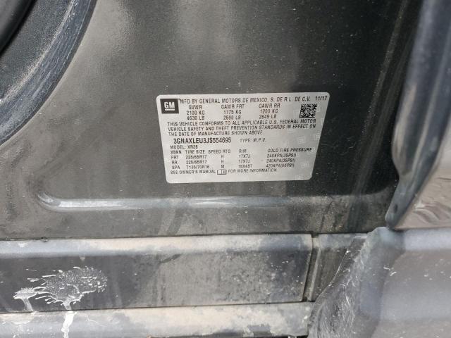 2018 CHEVROLET EQUINOX LT - 3GNAXLEU3JS554695