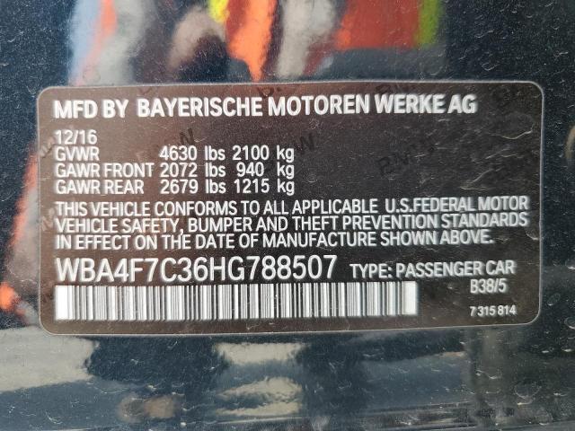 2017 BMW 430I GRAN - WBA4F7C36HG788507