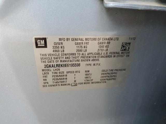 2014 GMC TERRAIN SL - 2GKALREK8E6195598