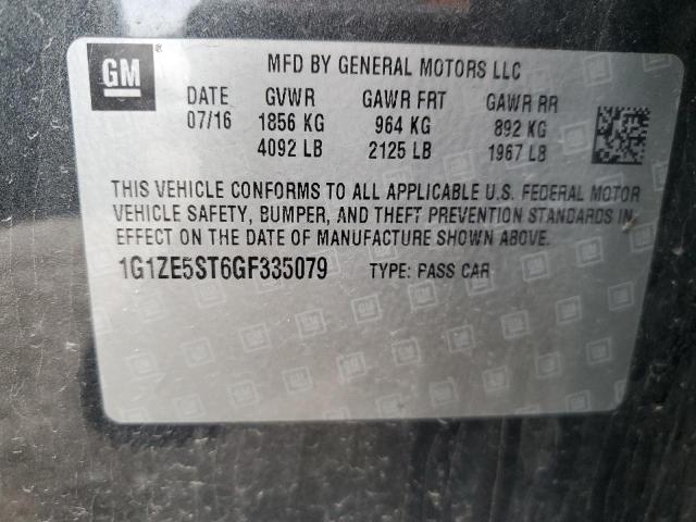 2016 CHEVROLET MALIBU LT - 1G1ZE5ST6GF335079
