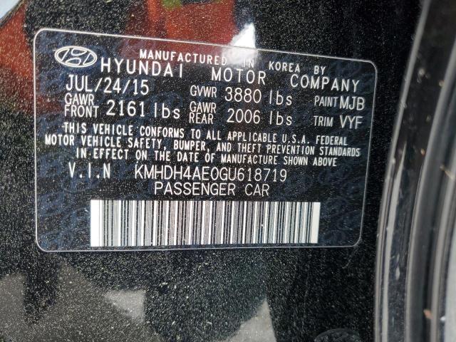 2016 HYUNDAI ELANTRA SE - KMHDH4AE0GU618719