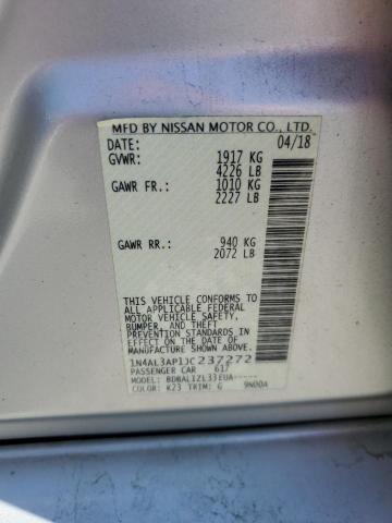 2018 NISSAN ALTIMA 2.5 - 1N4AL3AP1JC237272