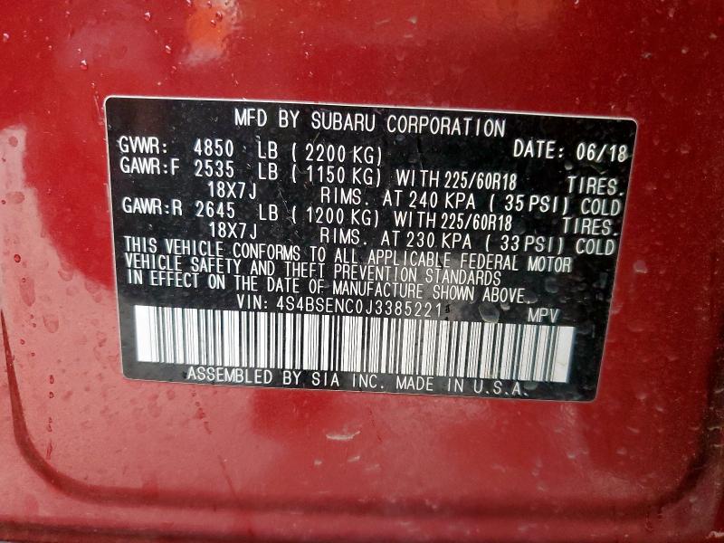 2018 SUBARU OUTBACK 3. - 4S4BSENC0J3385221