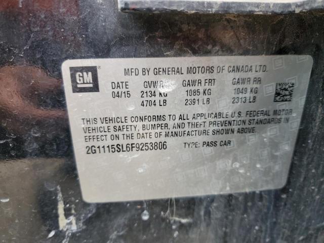 2015 CHEVROLET IMPALA LT - 2G1115SL6F9253806