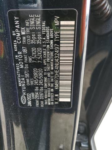 2022 HYUNDAI PALISADE C - KM8R7DHE4NU432497