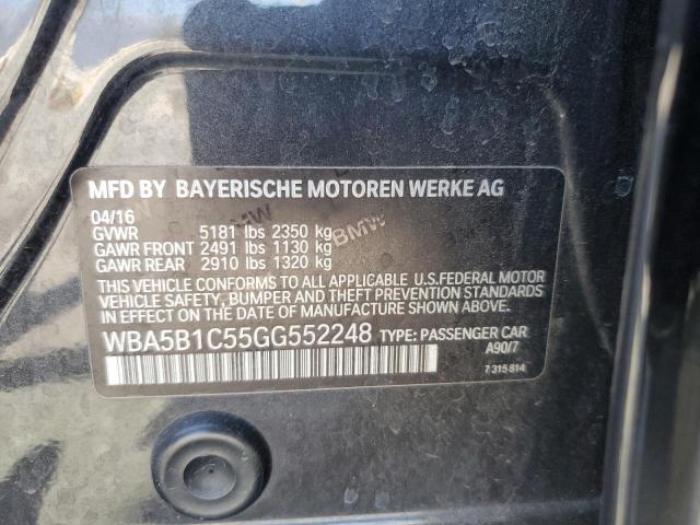 2016 BMW 535 I WBA5B1C55GG552248
