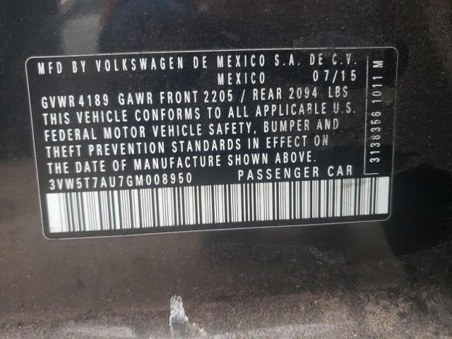 2016 VOLKSWAGEN GTI S/SE - 3VW5T7AU7GM008950