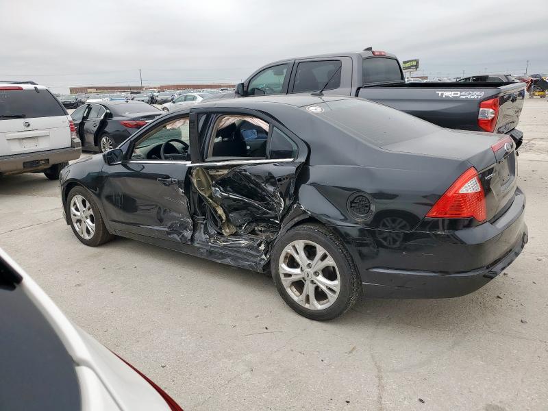 FORD FUSION SE 2012 black sedan 4d gas 3FAHP0HA7CR364163 photo #3