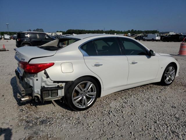 INFINITI Q50 BASE 2014 white  gas JN1BV7AR3EM703367 photo #4
