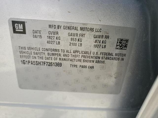 2015 CHEVROLET CRUZE LS - 1G1PA5SH7F7261369