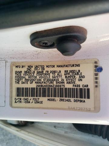 2010 TOYOTA COROLLA BA - 1NXBU4EE8AZ166975