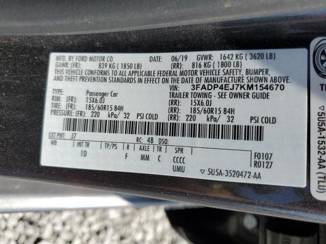 2019 FORD FIESTA SE - 3FADP4EJ7KM154670