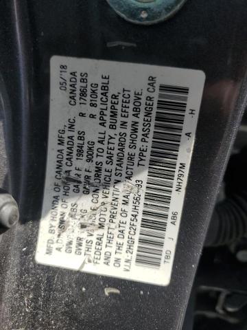 2018 HONDA CIVIC LX 2HGFC2F54JH562093