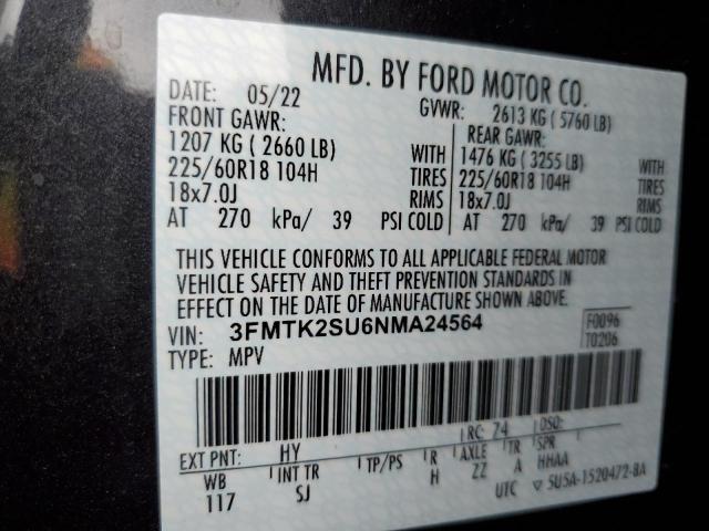 2022 FORD MUSTANG MA - 3FMTK2SU6NMA24564