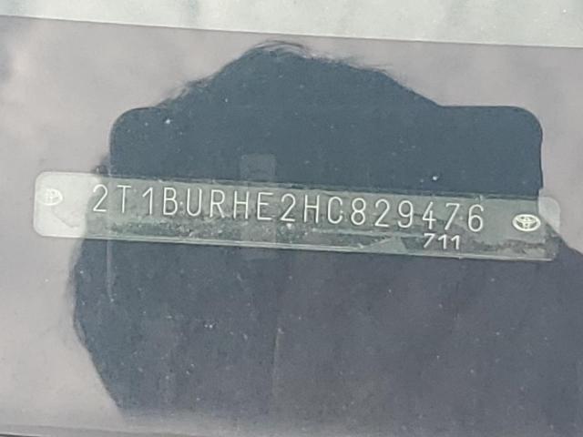 2017 TOYOTA COROLLA L - 2T1BURHE2HC829476