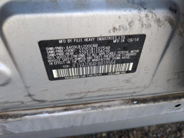 2015 SUBARU WRX PREMIU JF1VA1D64F8818564