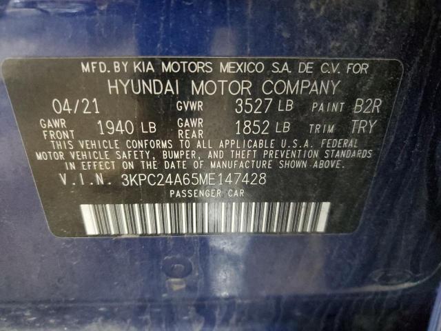 2021 HYUNDAI ACCENT SE - 3KPC24A65ME147428