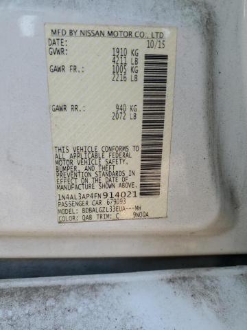 2015 NISSAN ALTIMA 2.5 - 1N4AL3AP4FN914021