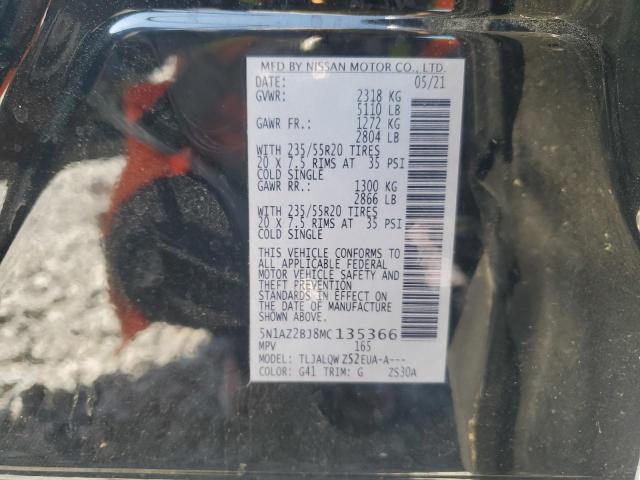 2021 NISSAN MURANO SV - 5N1AZ2BJ8MC135366
