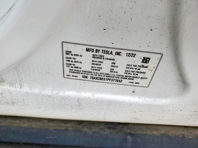 2023 TESLA MODEL X - 7SAXCBE51PF377652