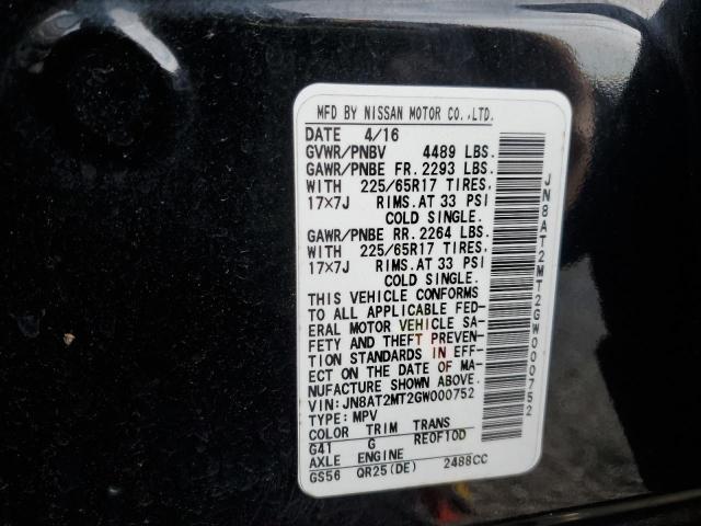 2016 NISSAN ROGUE S - JN8AT2MT2GW000752