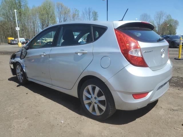 HYUNDAI ACCENT GLS 2013 silver  gas KMHCU5AE2DU086267 photo #3
