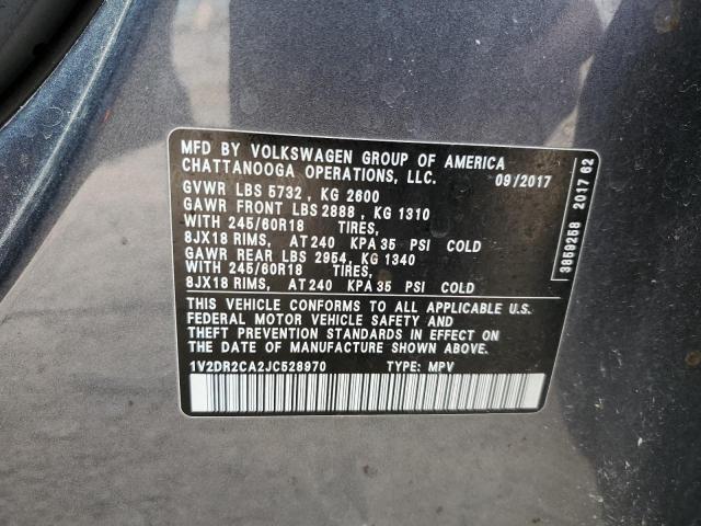 2018 VOLKSWAGEN ATLAS SE - 1V2DR2CA2JC528970