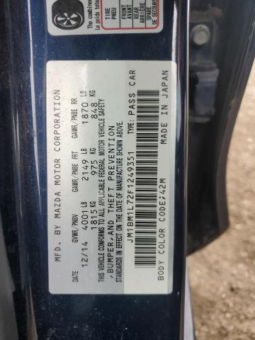 2015 MAZDA 3 TOURING JM1BM1L72F1249351