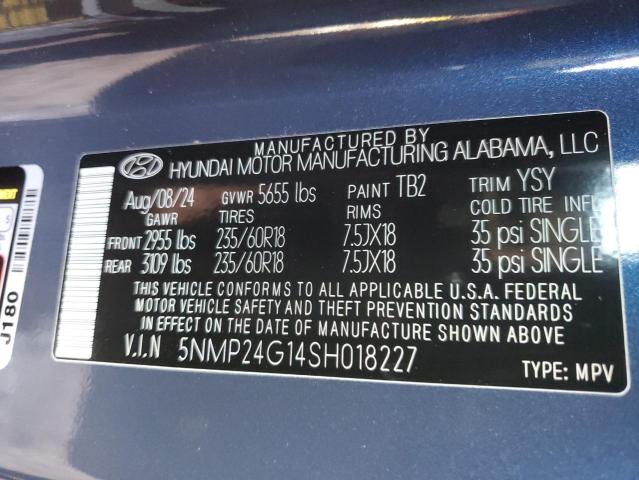2025 HYUNDAI SANTA FE S - 5NMP24G14SH018227