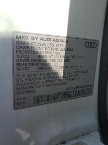 2024 AUDI Q8 PREMIUM WA1EVBF12RD009995