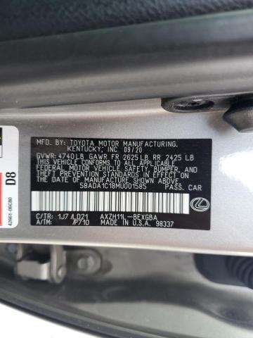 2021 LEXUS ES 300H 58ADA1C18MU001585