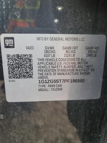 2023 CHEVROLET MALIBU RS - 1G1ZG5ST7PF196980