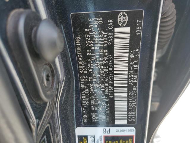 2015 TOYOTA CAMRY - 4T1BF1FK2FU091467