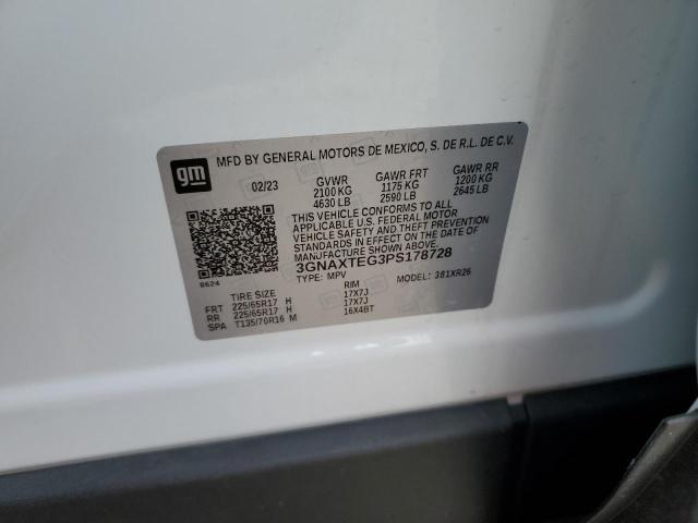 2023 CHEVROLET EQUINOX LT - 3GNAXTEG3PS178728