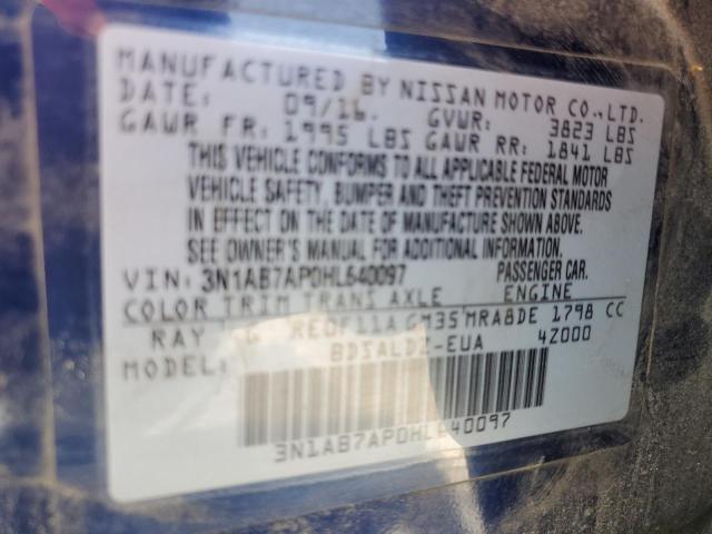 2017 NISSAN SENTRA S - 3N1AB7AP0HL640097