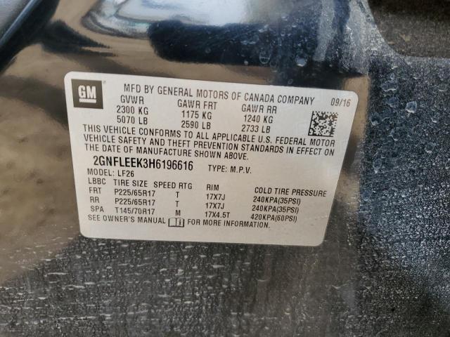 2017 CHEVROLET EQUINOX LS 2GNFLEEK3H6196616