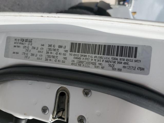 2019 RAM 1500 CLASS - 1C6RR6FT1KS574526