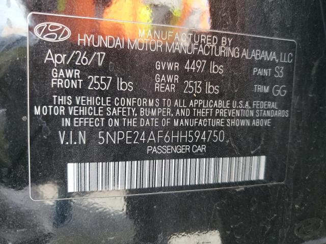 2017 HYUNDAI SONATA SE - 5NPE24AF6HH594750