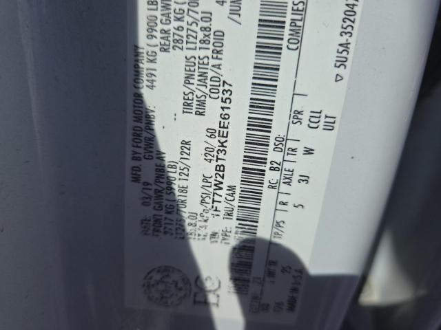 2019 FORD F250 SUPER - 1FT7W2BT3KEE61537
